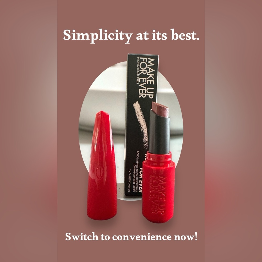 MAKE UP FOR EVER Rouge Artist For Ever Satin Lipstick Upbeat Mauve 172